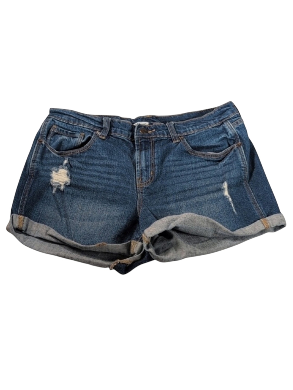 Old Navy Boyfriend Distressed Mid-Rise Denim Jean Shorts Size 8